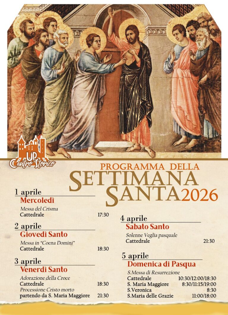 Settimana Santa a Città di Castello: celebrazioni e riti con il vescovo Luciano Paolucci Bedini