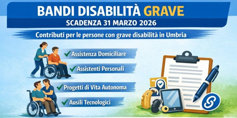Ultimi giorni per i contributi sulla disabilità grave: domande entro il 31 marzo