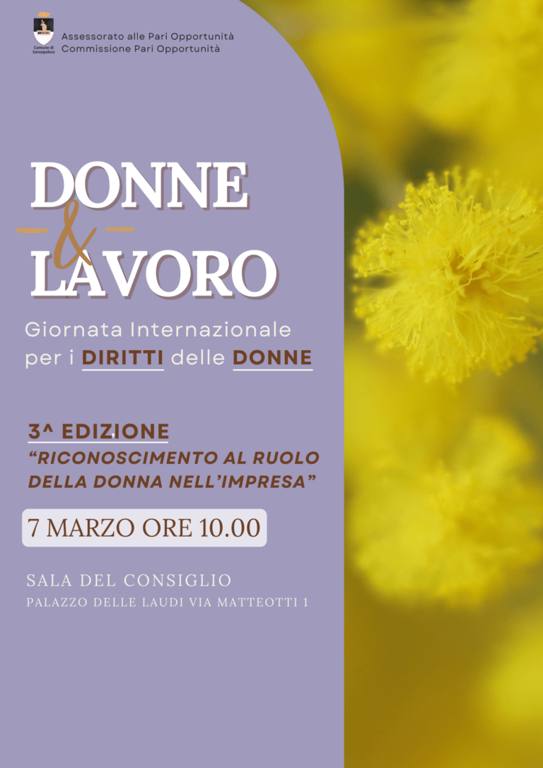 “Donne & Lavoro” – Terza edizione per la Giornata Internazionale dei Diritti delle Donne
