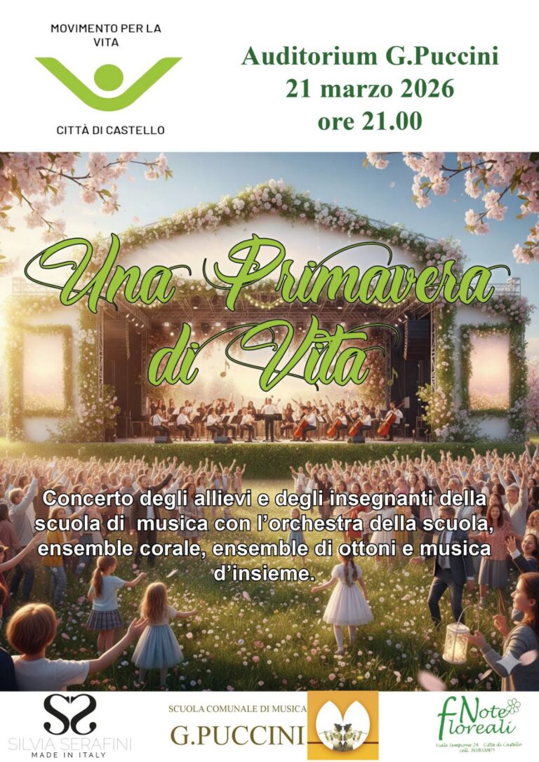 Note di speranza: la musica celebra la vita nel giorno di primavera a Città di Castello