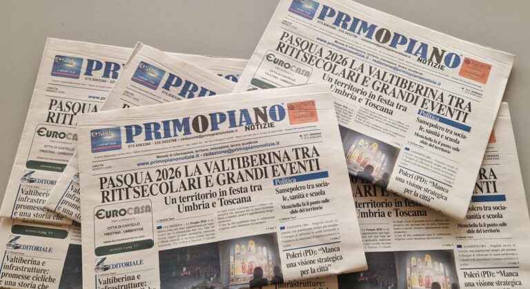 Primo Piano Notizie: il nuovo numero di marzo in tutta la Valtiberina