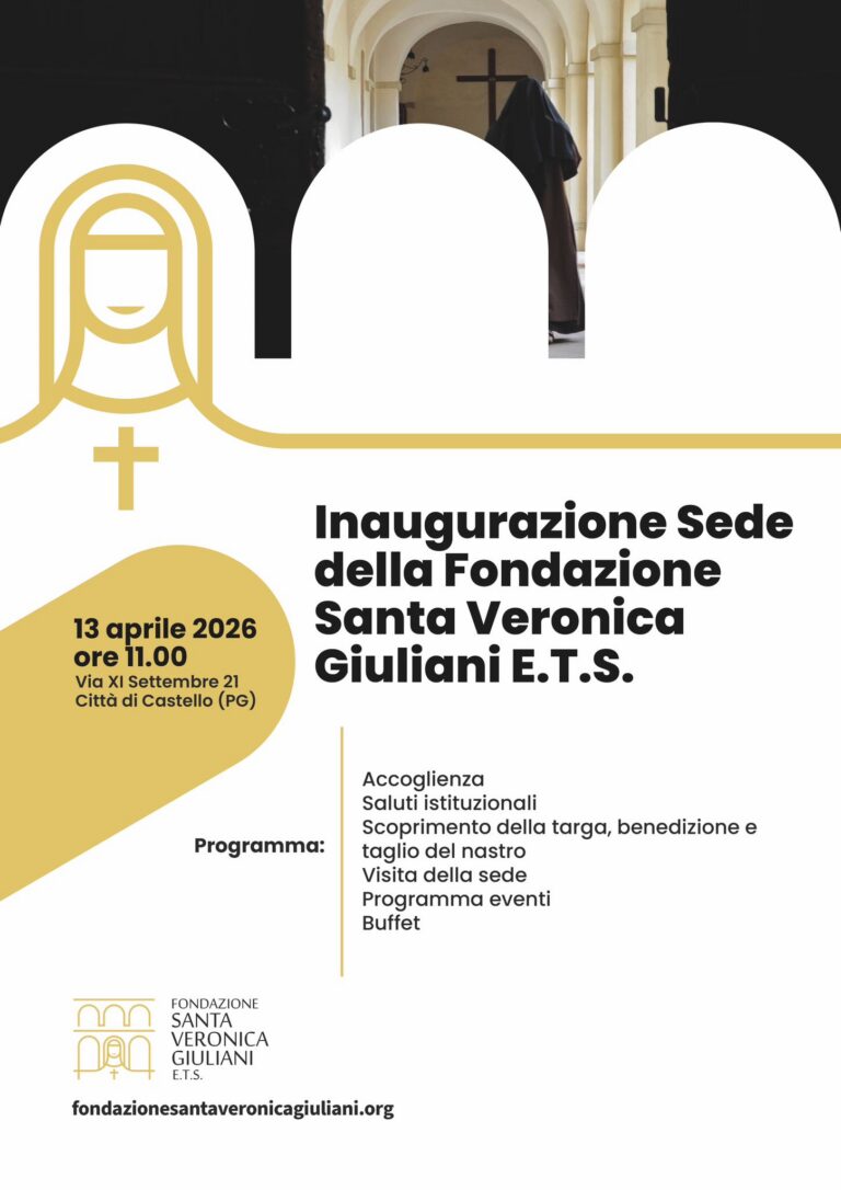 Nasce la sede della Fondazione Santa Veronica Giuliani: spazio aperto al territorio e al futuro del Centenario