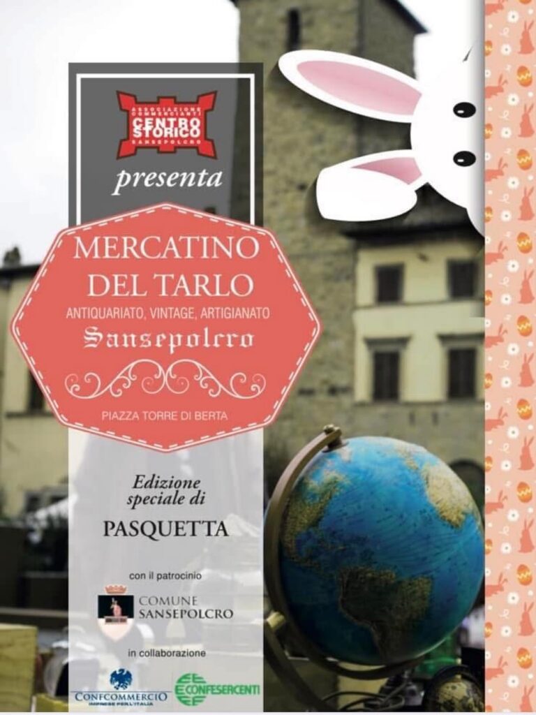 Sansepolcro, a Pasquetta torna il Mercatino del Tarlo in centro storico