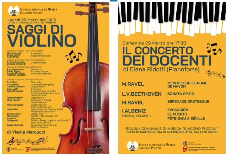 Città di Castello, musica e giovani talenti alla Scuola “Giacomo Puccini”