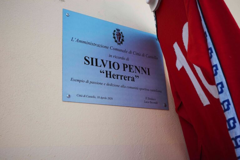 Una targa per Silvio Penni, il “mago” Herrera: Città di Castello rende omaggio a un simbolo dello sport locale