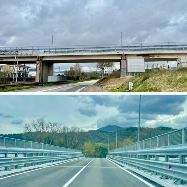 Umbertide, riaperto il cavalcavia di via Madonna del Moro: tolto il semaforo