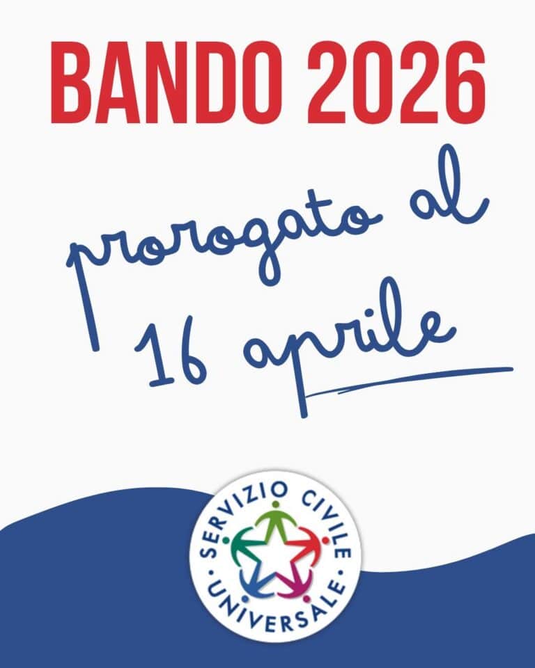 Servizio Civile, proroga al 16 aprile: opportunità con Caritas Arezzo-Cortona-Sansepolcro