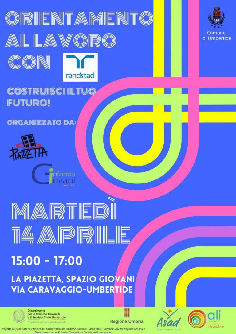 Umbertide, orientamento al lavoro con Randstad: incontro per costruire il futuro
