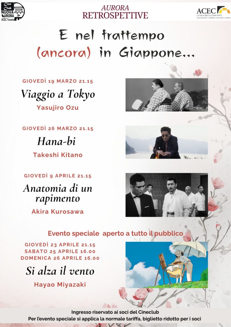 Sansepolcro, cinema giapponese protagonista al Nuova Aurora: Kurosawa e Miyazaki in programma