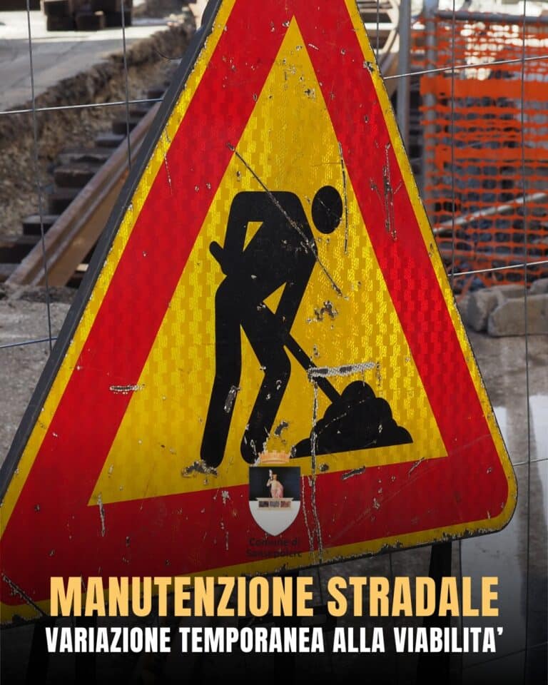 Sansepolcro: lavori notturni e modifiche alla viabilità in Via Senese Aretina