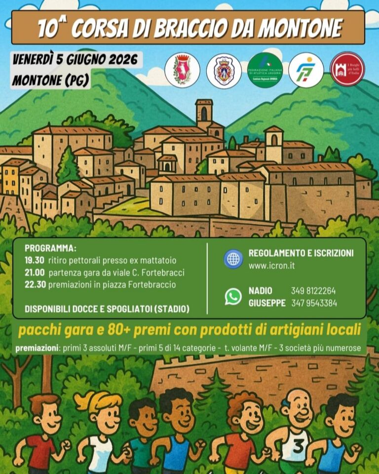 A Montone torna la “Corsa di Braccio”: 10ª edizione tra storia e sport