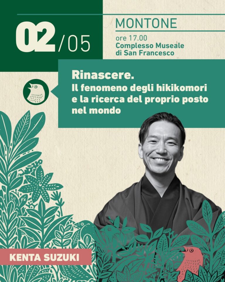 Montone, Kenta Suzuki al Festival dei Cammini di Francesco: riflessione sugli hikikomori