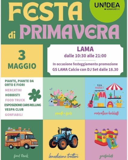 Lama, torna la Festa di Primavera: mercatini, musica e divertimento per tutti
