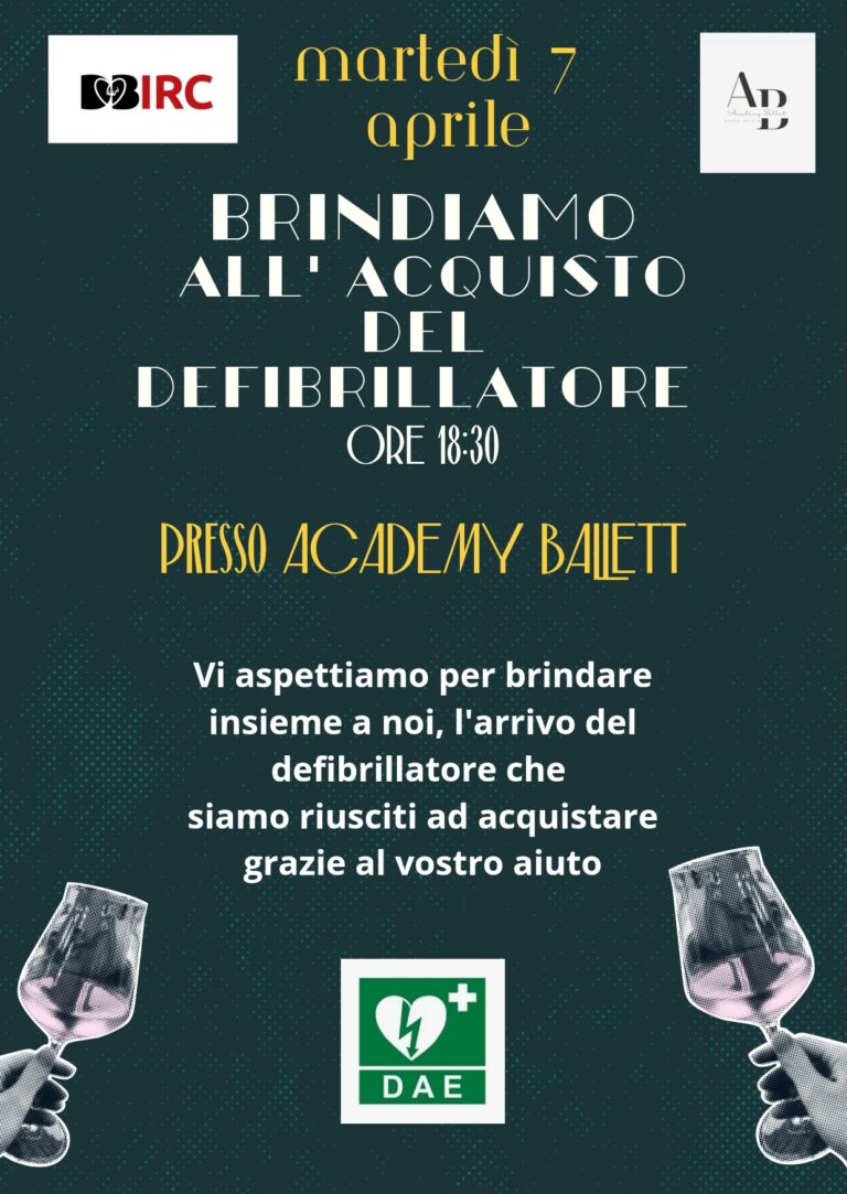 Città di Castello, brindisi per il nuovo defibrillatore: evento solidale all’Academy Ballett