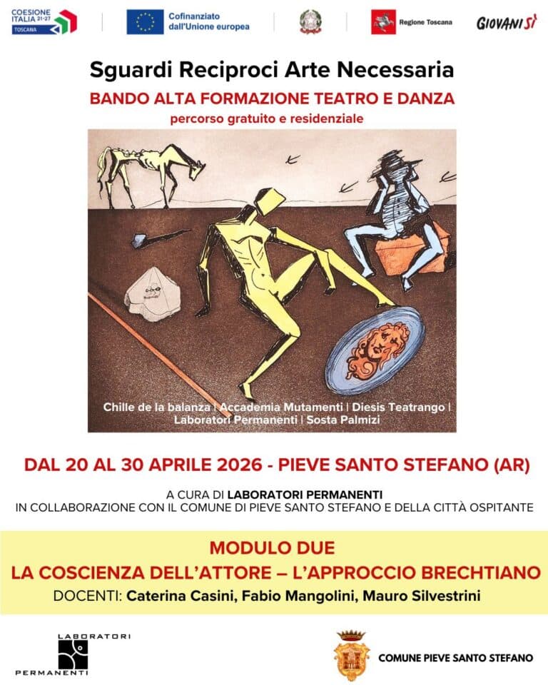 Laboratori Permanenti a Pieve Santo Stefano, al via l’alta formazione teatrale con “Sguardi Reciproci”