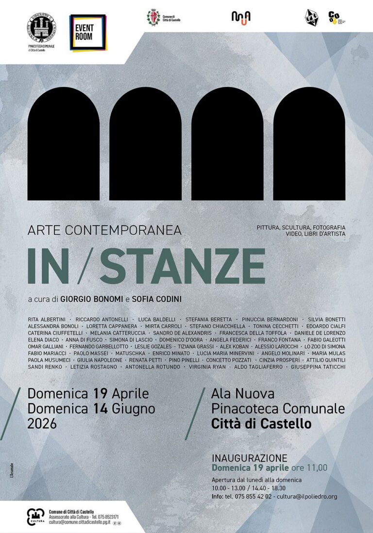 Città di Castello, alla Pinacoteca arriva “IN/STANZE”: arte contemporanea tra linguaggi e generazioni