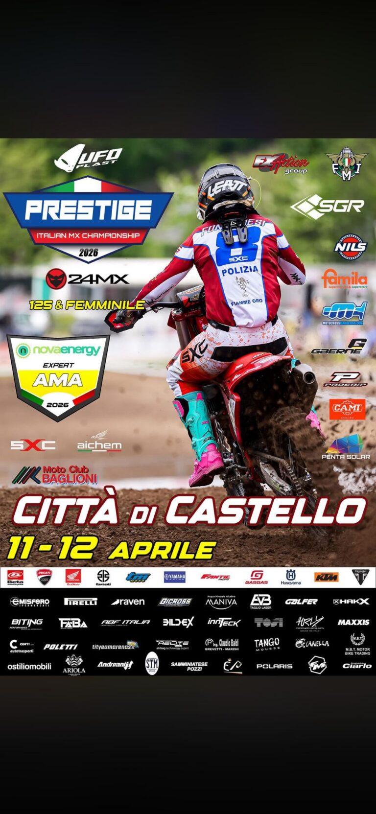 Motocross, la Trogna di Città di Castello ospita tre Campionati Italiani nel weekend