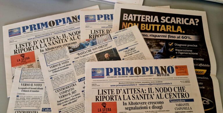 Primo Piano Notizie: il nuovo numero di aprile è in distribuzione in tutta la Valtiberina