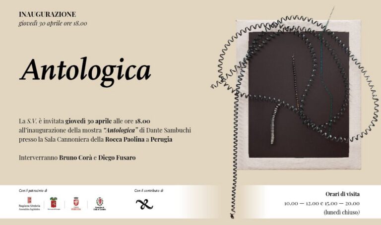 Perugia, “Antologica” di Dante Sambuchi: 40 anni di arte alla Rocca Paolina