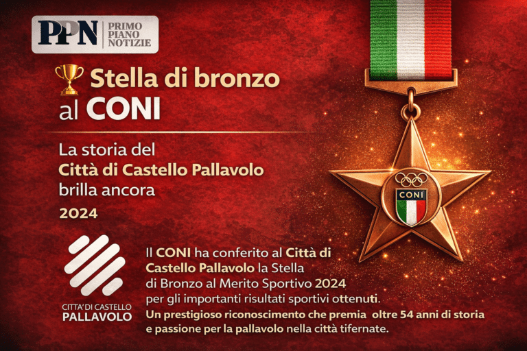 Stella di bronzo dal CONI: la storia del Città di Castello Pallavolo brilla ancora