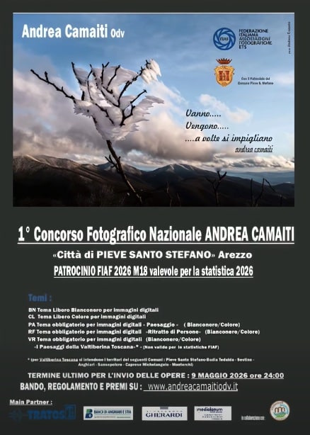 Al via il 1° Concorso Fotografico Nazionale “Andrea Camaiti” a Pieve Santo Stefano