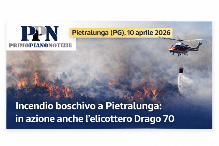 Pietralunga, incendio boschivo domato dopo ore di intervento