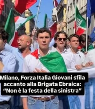 Milano, tensioni al corteo del 25 aprile: “Insulti, spintoni e minacce”. La testimonianza di Lorenzo Siena (FI Giovani Umbria)