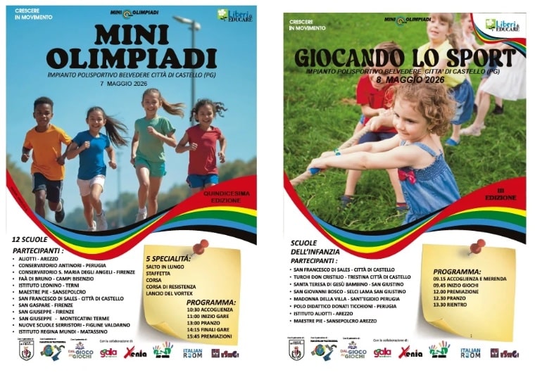 Miniolimpiade e “Giocando lo sport”: presentazione a Città di Castello