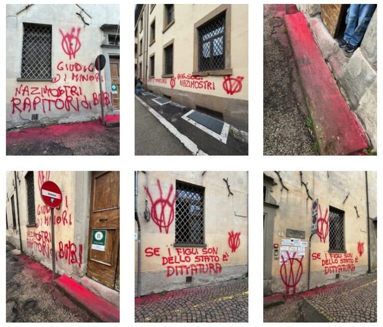 Sansepolcro, scuole imbrattate: dura condanna del Comune