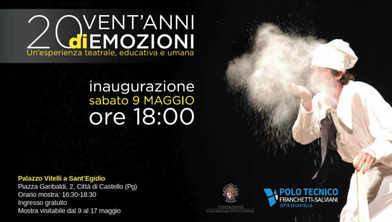 “Vent’anni di emozioni”: a Città di Castello una mostra per raccontare il teatro della scuola