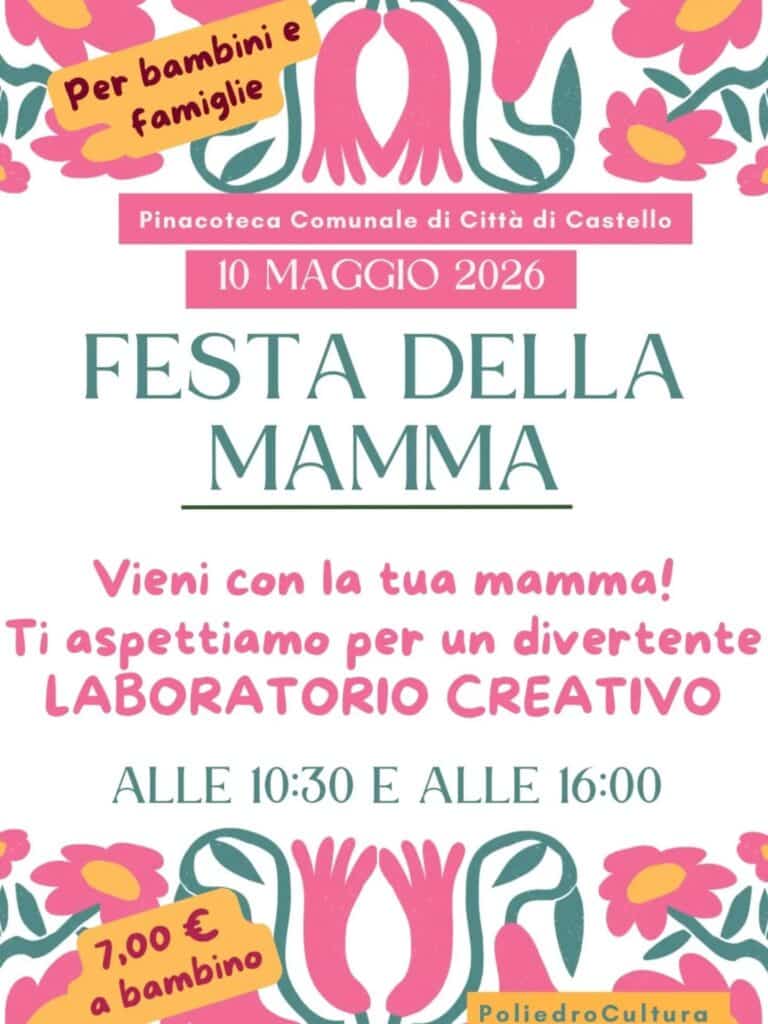 Festa della Mamma alla Pinacoteca: laboratorio creativo per bambini a Città di Castello