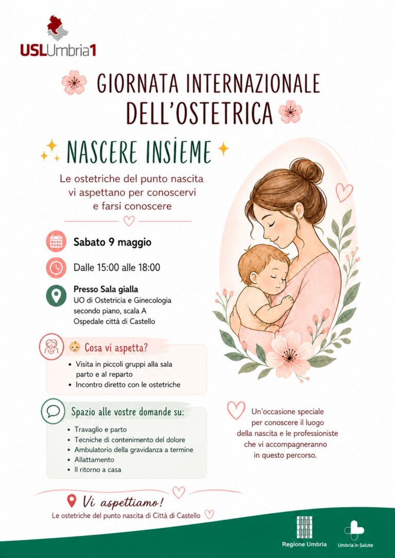 “Nascere insieme”, all’ospedale di Città di Castello un pomeriggio dedicato alle future mamme
