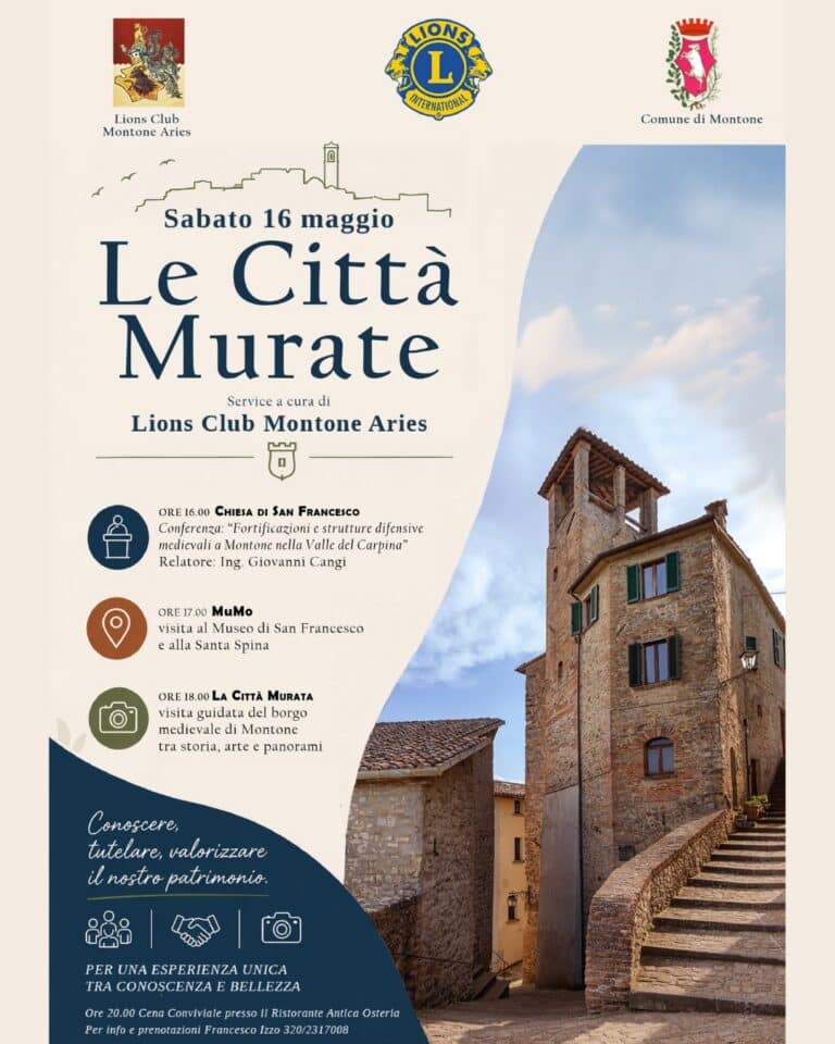 Montone riscopre la sua storia con “Le Città Murate”: visite, conferenze e percorsi nel borgo medievale