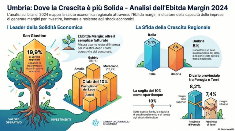 San Giustino guida l’Umbria per crescita delle imprese