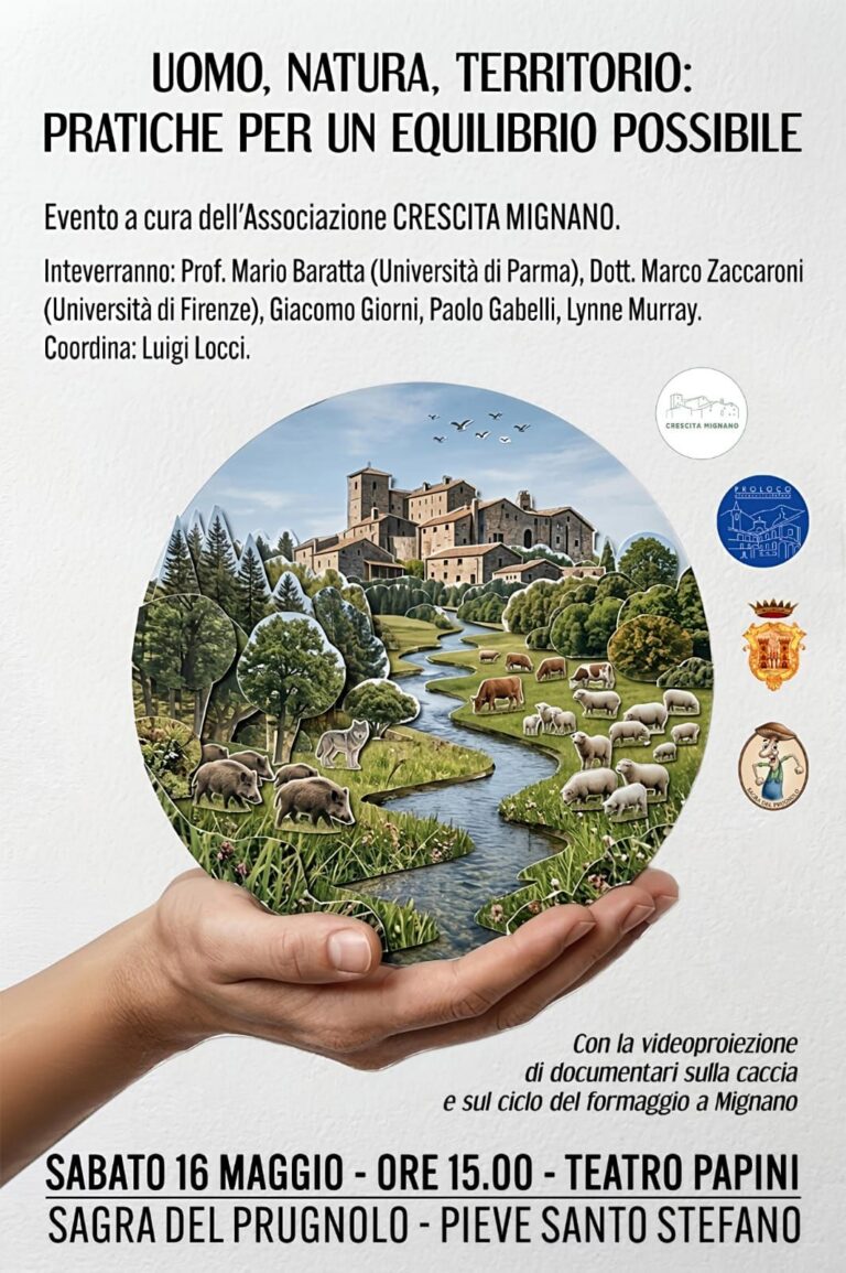 Uomo, natura e territorio: a Pieve Santo Stefano un confronto sull’equilibrio possibile