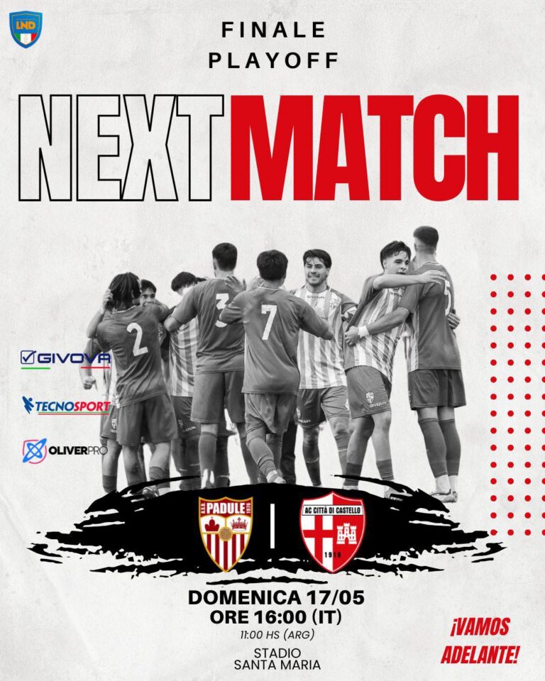 Calcio – Per il Città di Castello, il sogno continua: domenica la finale playoff contro il Padule