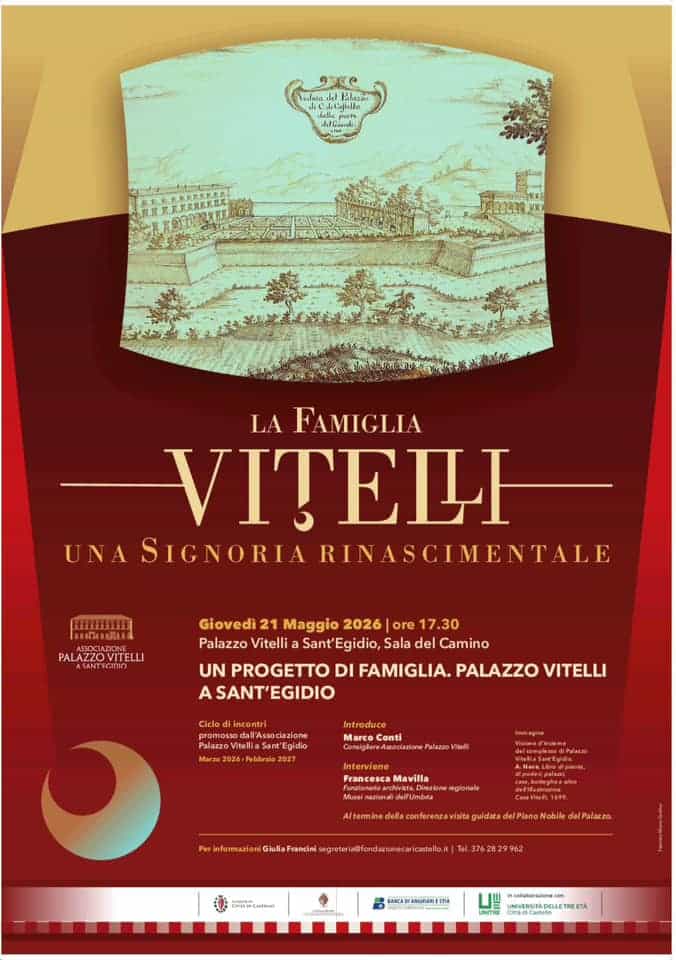 La famiglia Vitelli e il Rinascimento tifernate: nuovo incontro a Palazzo Vitelli a Sant’Egidio