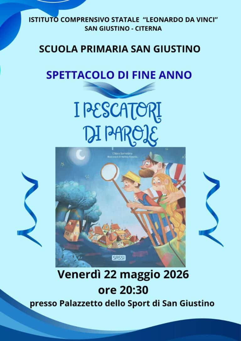 “I pescatori di parole”: a San Giustino lo spettacolo di fine anno della scuola primaria