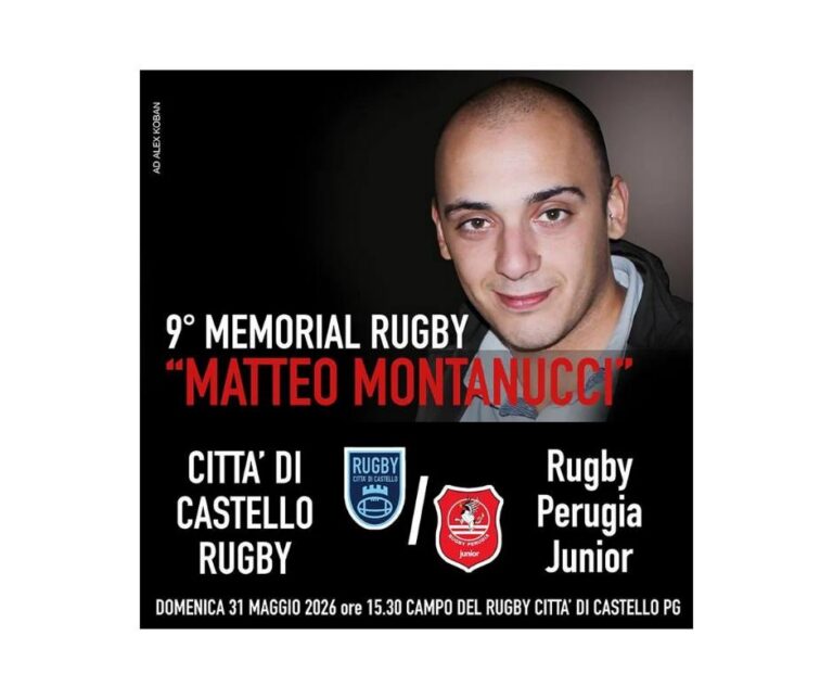 Città di Castello Rugby chiude la stagione nel ricordo di Matteo Montanucci: domenica il 9° Memorial