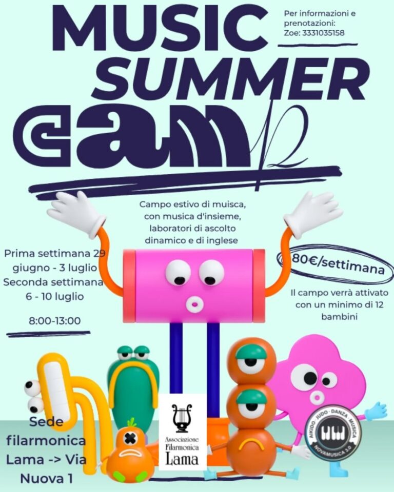 A Lama torna il “Music Summer Camp”: musica, inglese e giochi per un’estate all’insegna del divertimento