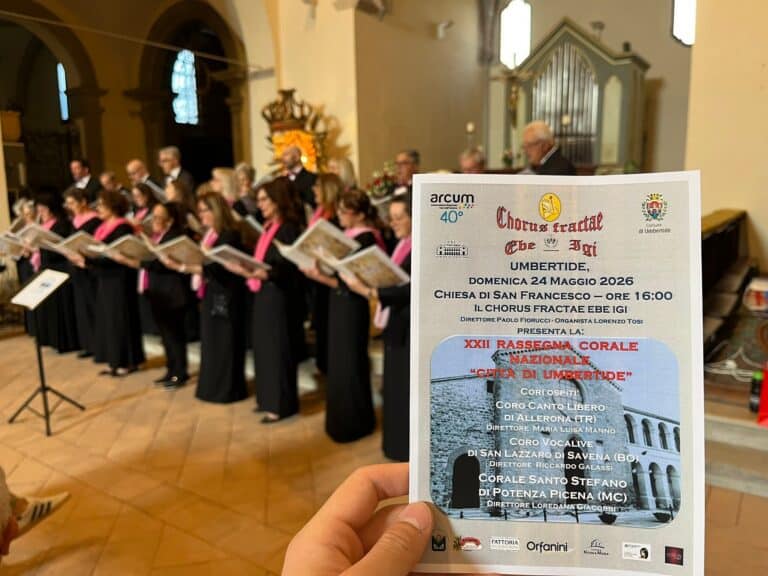 Umbertide celebra la musica corale: grande partecipazione per la XXII Rassegna Nazionale nella chiesa di San Francesco