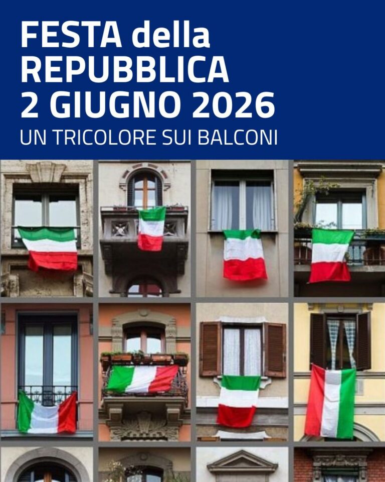 San Giustino si veste di tricolore per gli 80 anni della Repubblica: l’invito del Comune a cittadini e attività