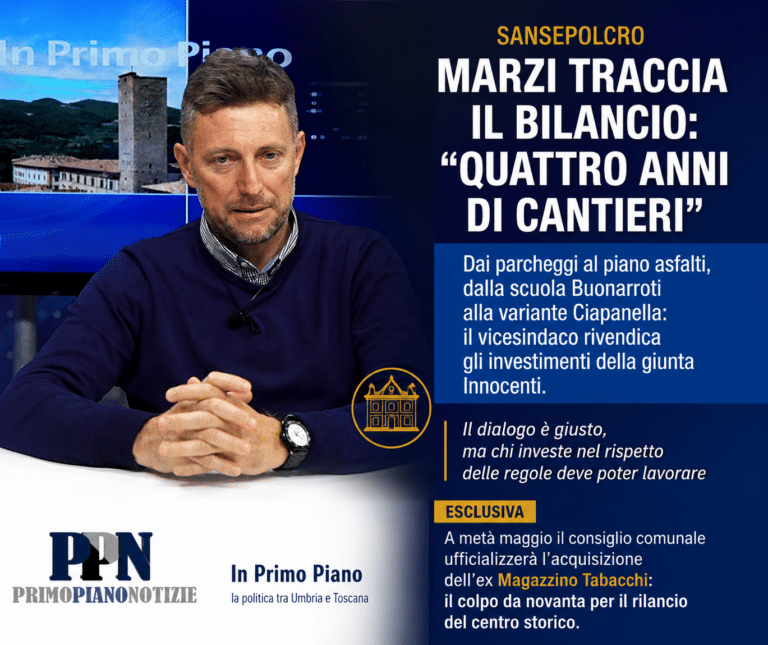 Sansepolcro, Marzi traccia il bilancio: “Quattro anni di cantieri. Ora il colpo da novanta sarà l’acquisizione dell’ex Magazzino Tabacchi”