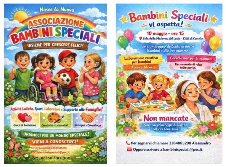 Nasce l’associazione “Bambini Speciali”: inclusione, sostegno e attività per le famiglie
