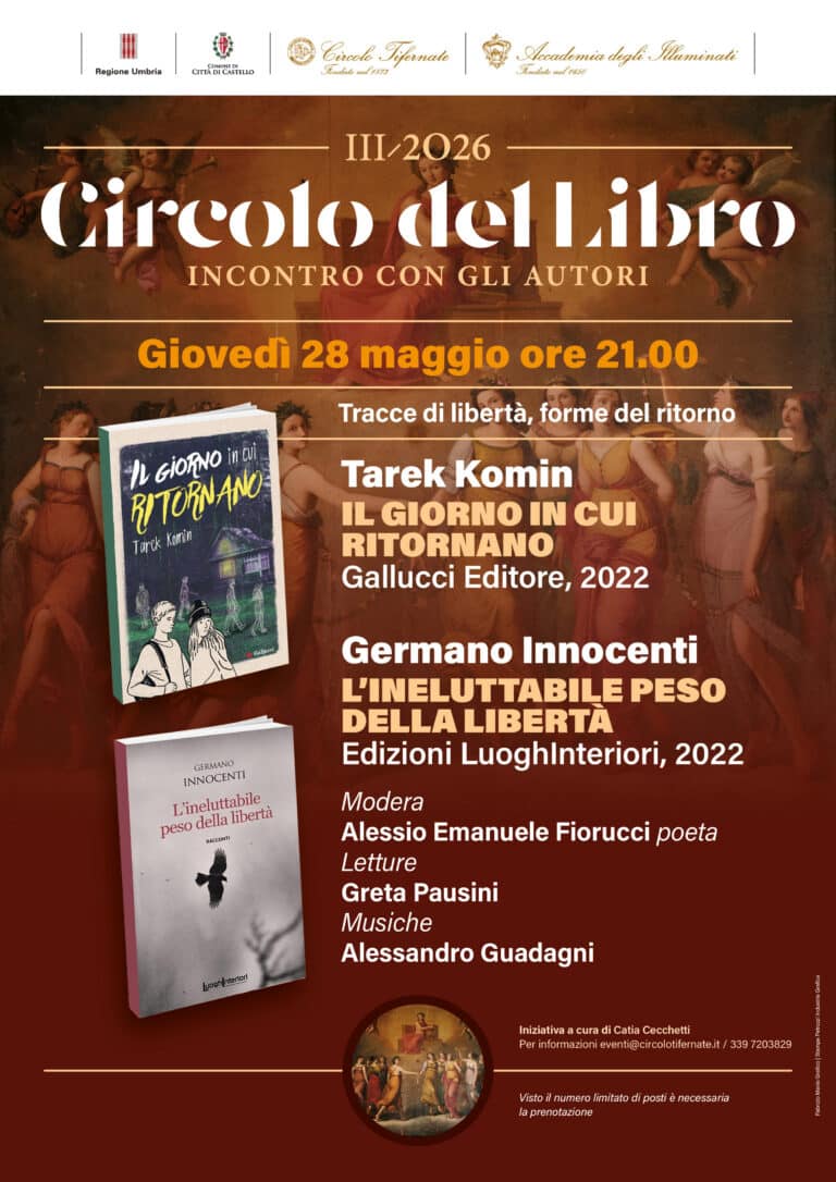 Doppio appuntamento al Circolo del Libro: Komin e Innocenti protagonisti tra libertà e ritorno