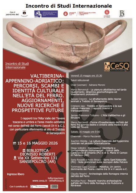 Due giornate di studio internazionale per approfondire storia, scambi culturali e identità dell’Italia centrale nell’età del Ferro.