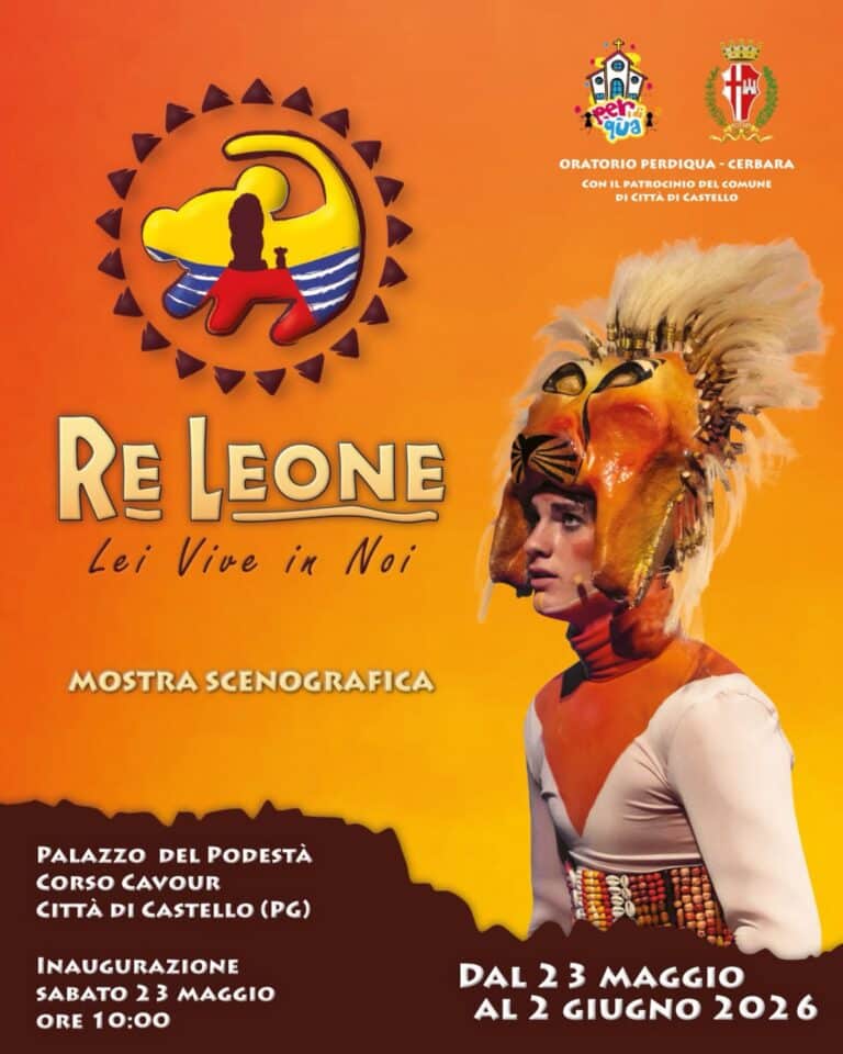“Re Leone – Lei vive in noi”: al Palazzo del Podestà la mostra scenografica dell’Oratorio Per Di Qua