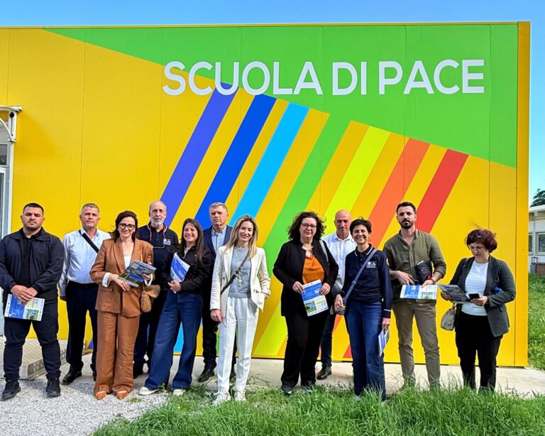 Pierantonio modello nazionale post sisma: la scuola scelta dalla Protezione Civile per una delegazione internazionale del Kosovo