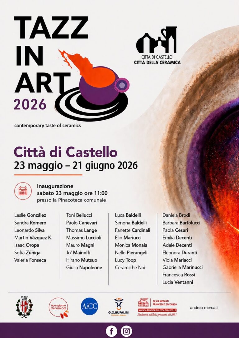 TazzinArt 2026, omaggio al Messico: a Città di Castello torna la ceramica d’autore tra Pinacoteca e bar del centro