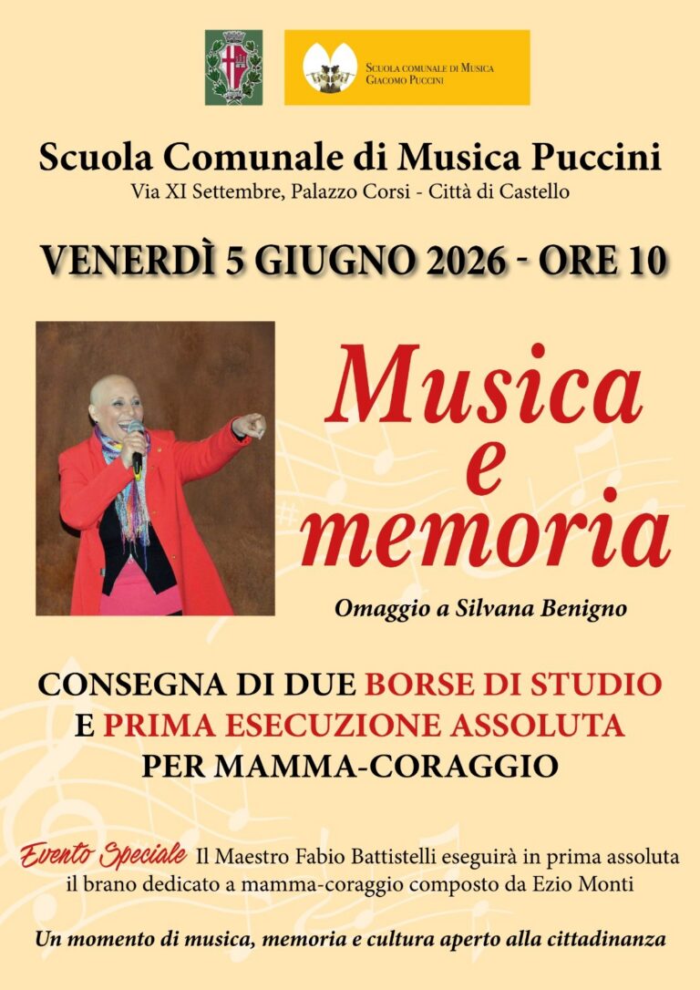 “Musica e memoria” alla Puccini: omaggio a Silvana Benigno tra borse di studio e una prima assoluta dedicata a “Mamma Coraggio”